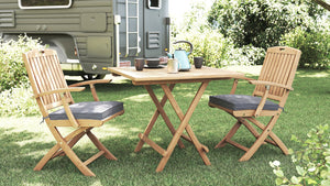 Mayreau 33" Folding Square Bistro Table