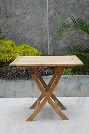 Mayreau 33" Folding Square Bistro Table
