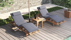 Motu Teak Sun Lounger
