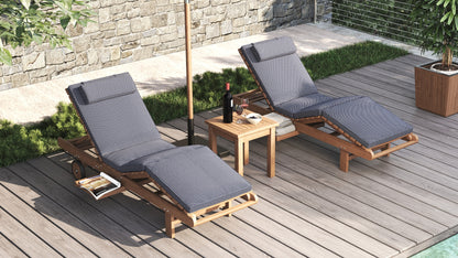 Motu Teak Sun Lounger