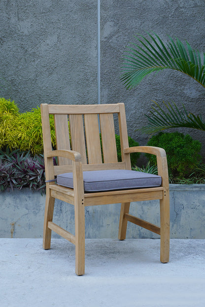 Evrin Teak Arm Chair