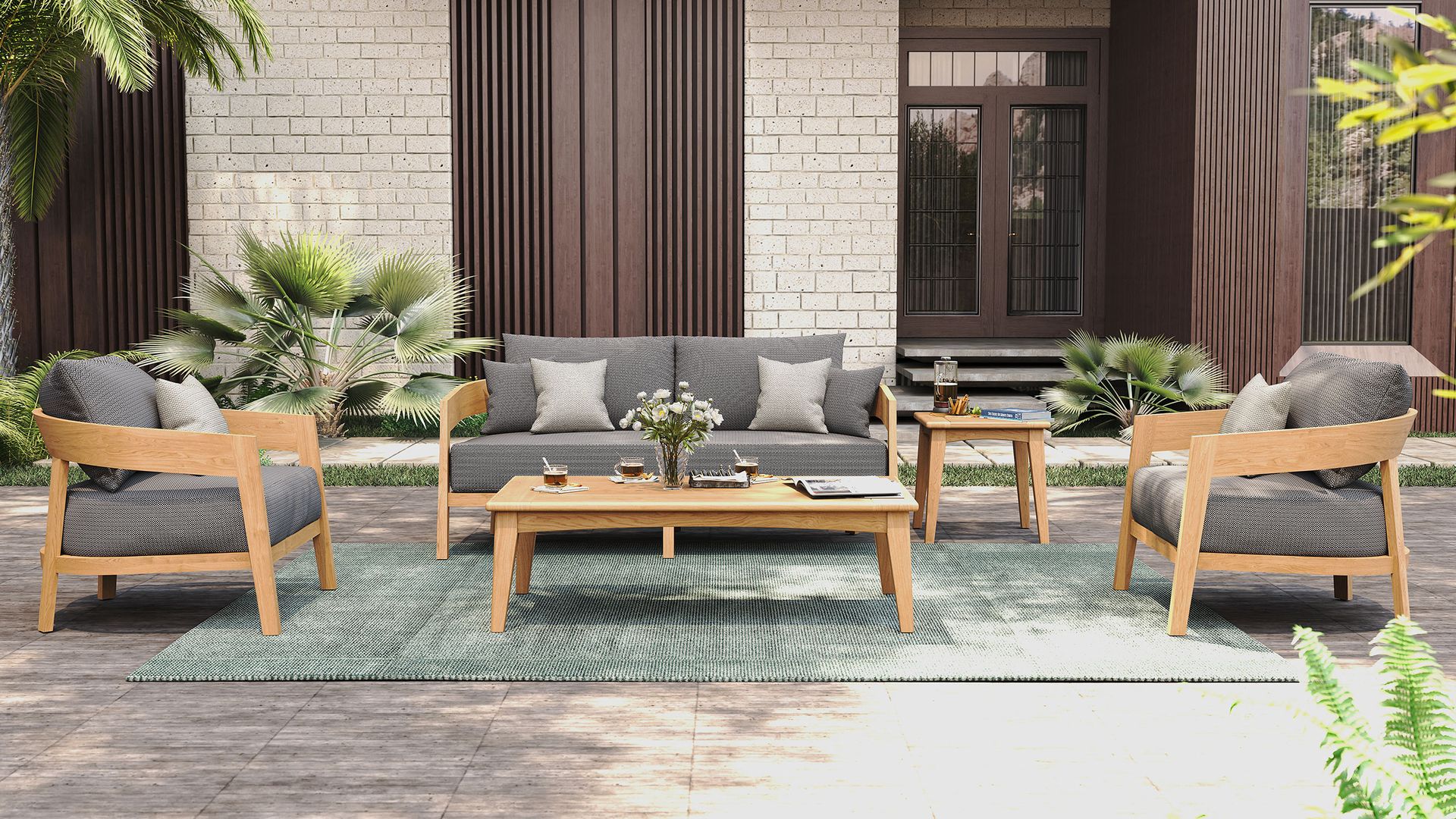 Egmont Teak Square Side Table