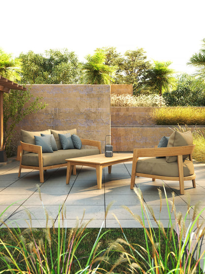 Mareva Teak 2-Seat Sofa
