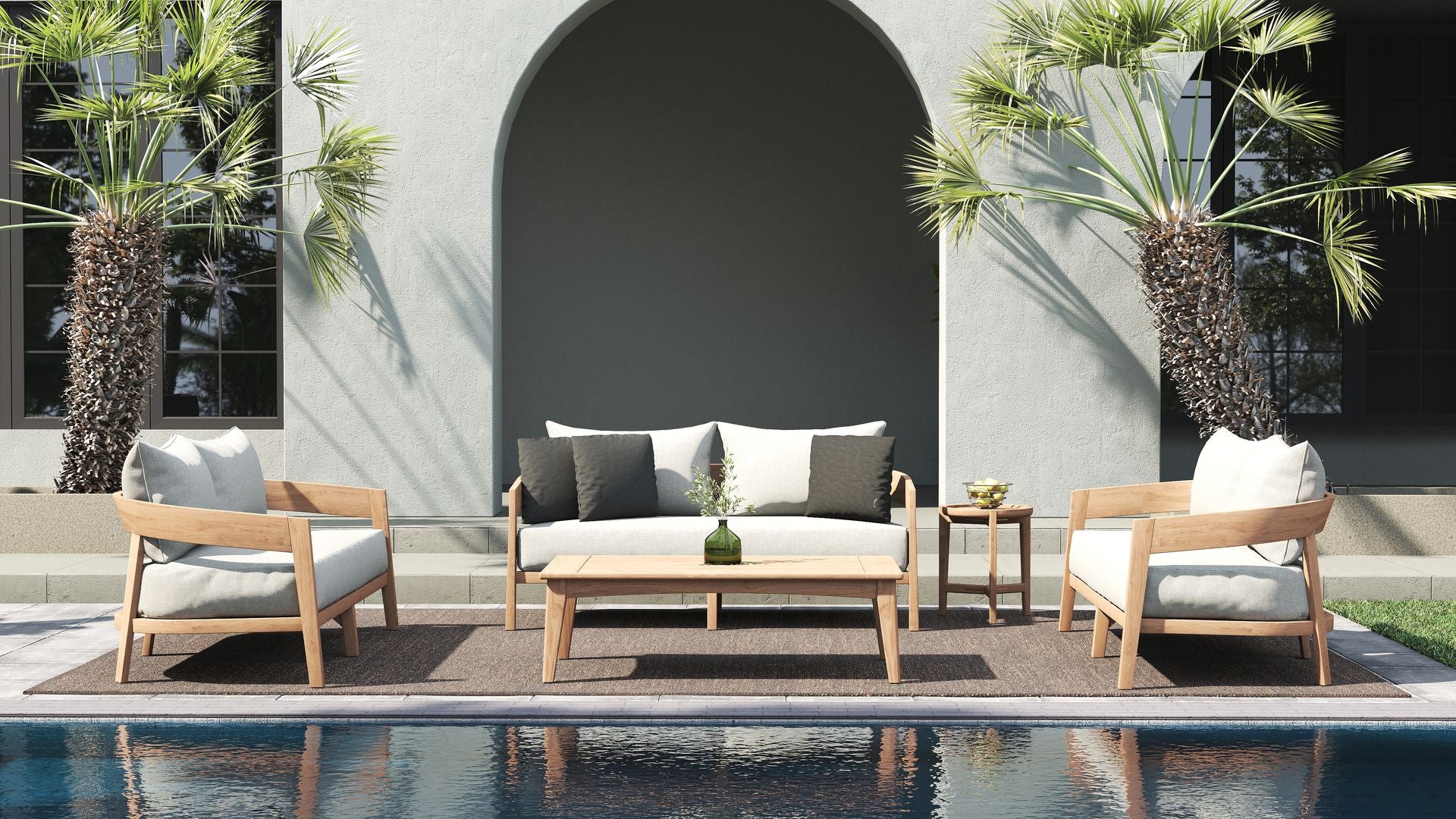 Mareva Teak 2-Seat Sofa