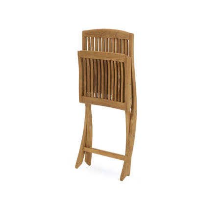 Mayreau Teak Folding Chairs (Set of 2)