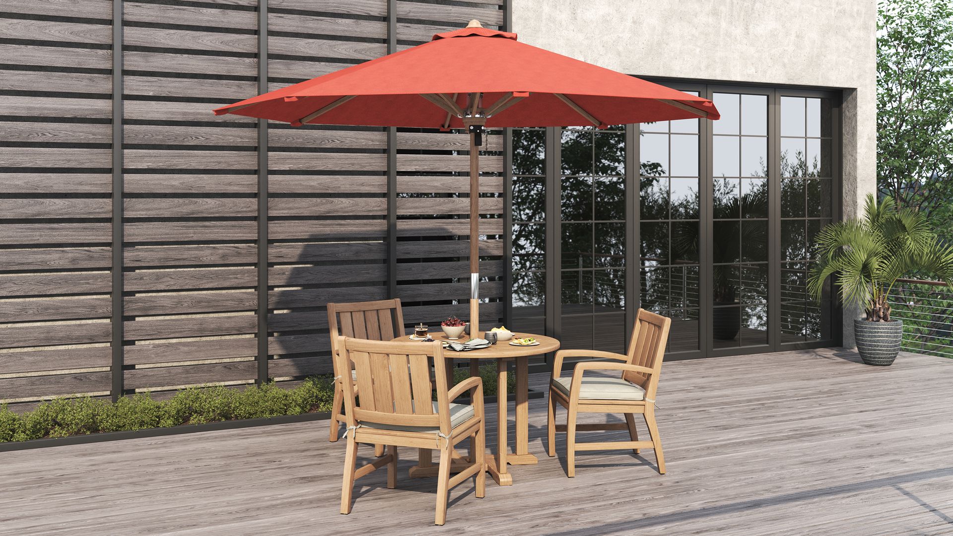 Meridien Round Parasol 118"