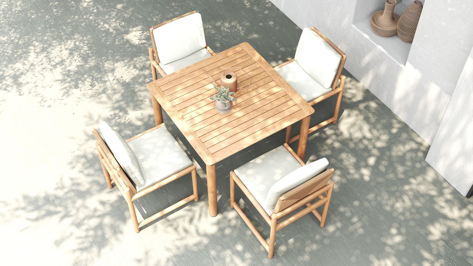 Neroli 39" Teak Dining Table