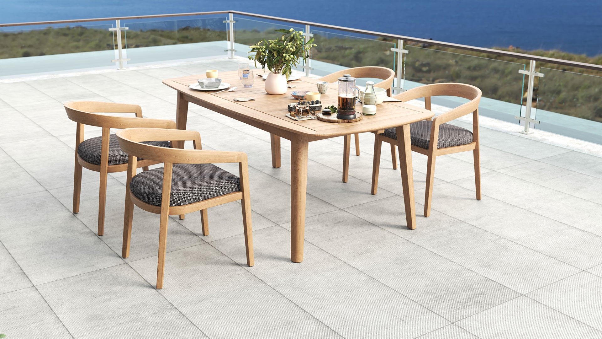 Slipway 79" Teak Extension Table